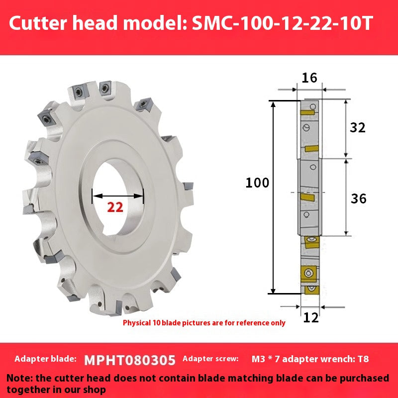 2080-CNC sleeve SMD side and face milling cutterhead CNC indexable chip SMC cutterhead T-slot grooving MPHT06 Shandong Denso Pricision Tools Co.,Ltd.